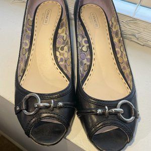 Coach Stella shoes with peep toe size 8